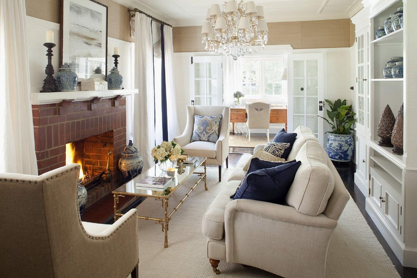 journey home project classic interior design firm company hamptons inspired living room