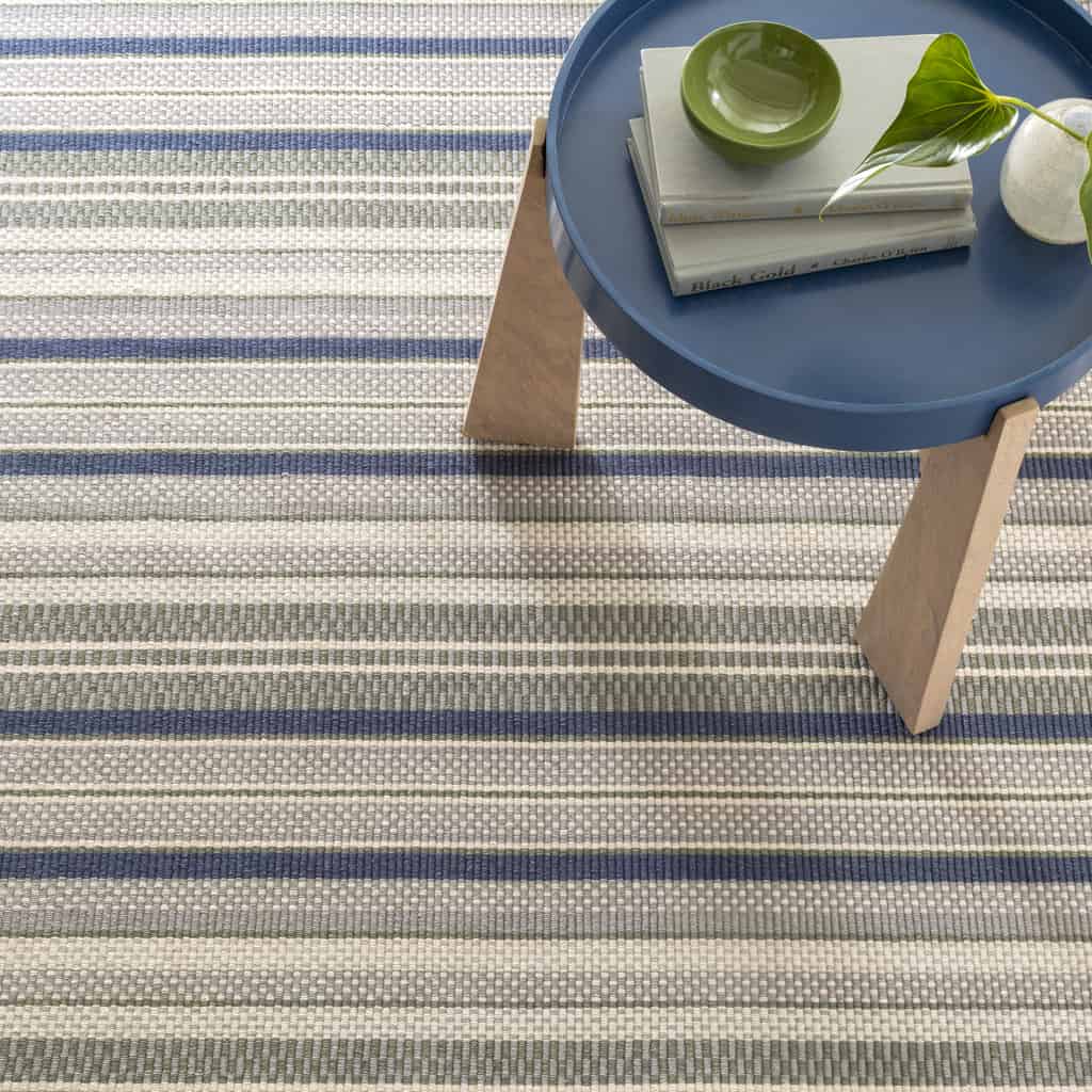 Bay Stripe Cotton Woven Rug - Journey Home
